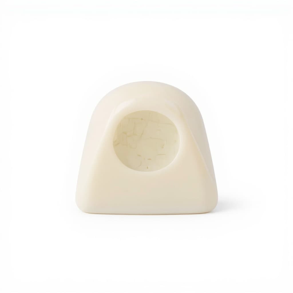 off-white ceramic candle