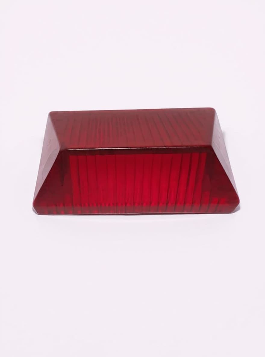 red glass block