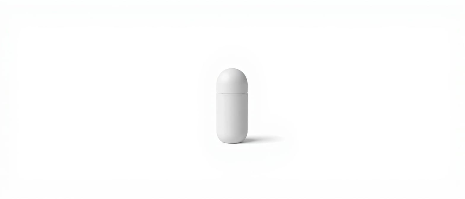 minimalist cylindrical container