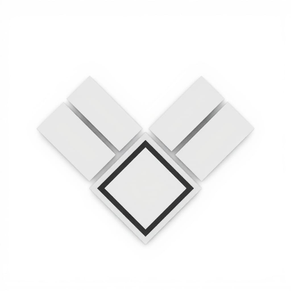 white square object
