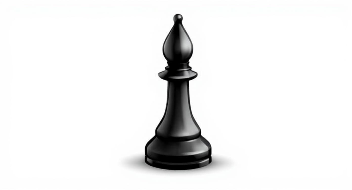 black chess piece