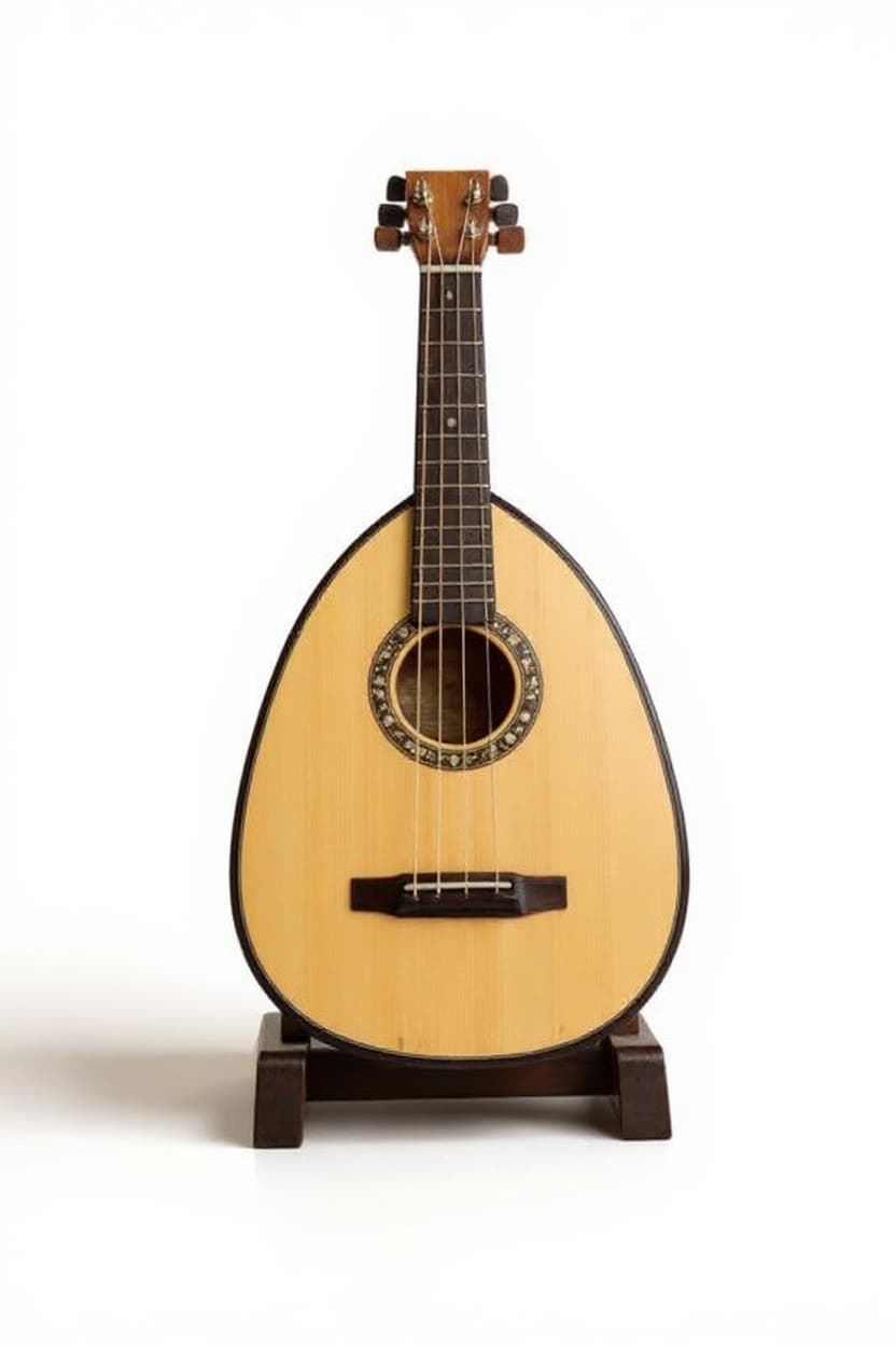 wooden mandolin