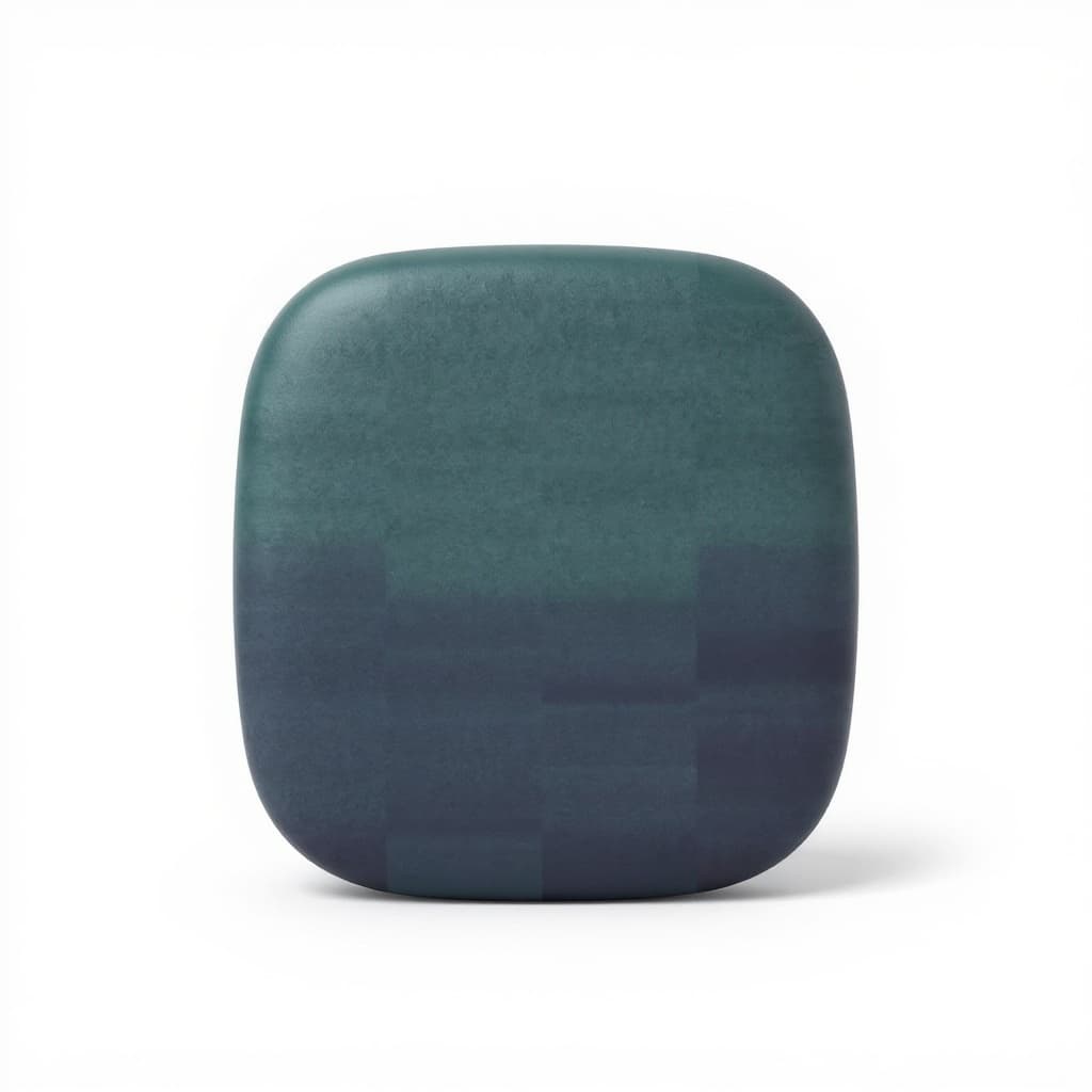 teal ceramic object
