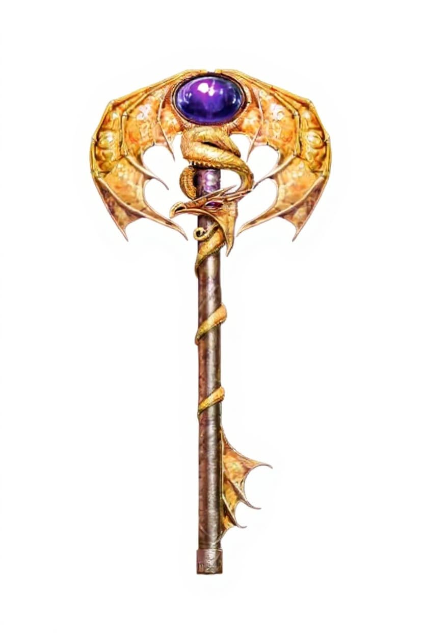 metal staff