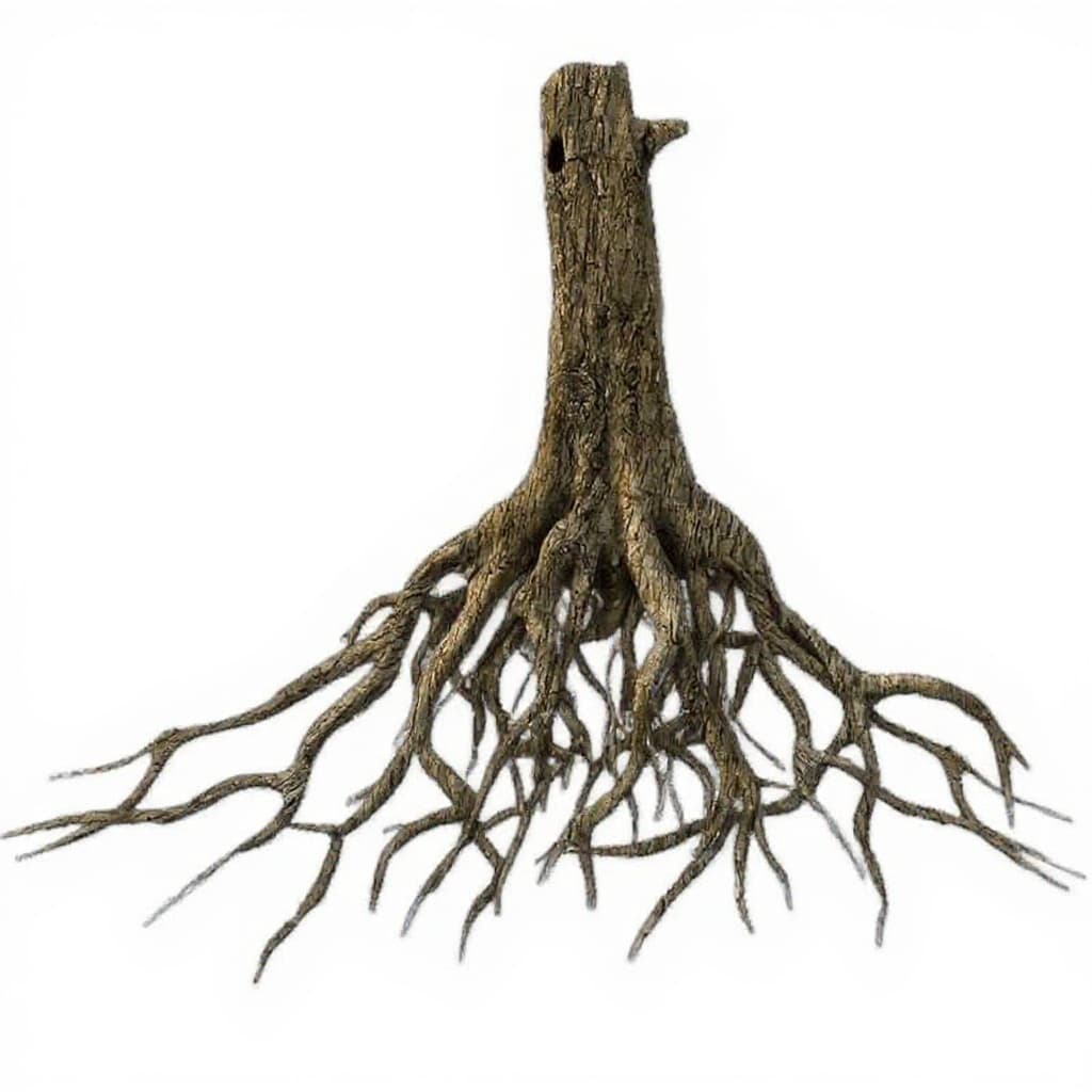 wooden tree root
