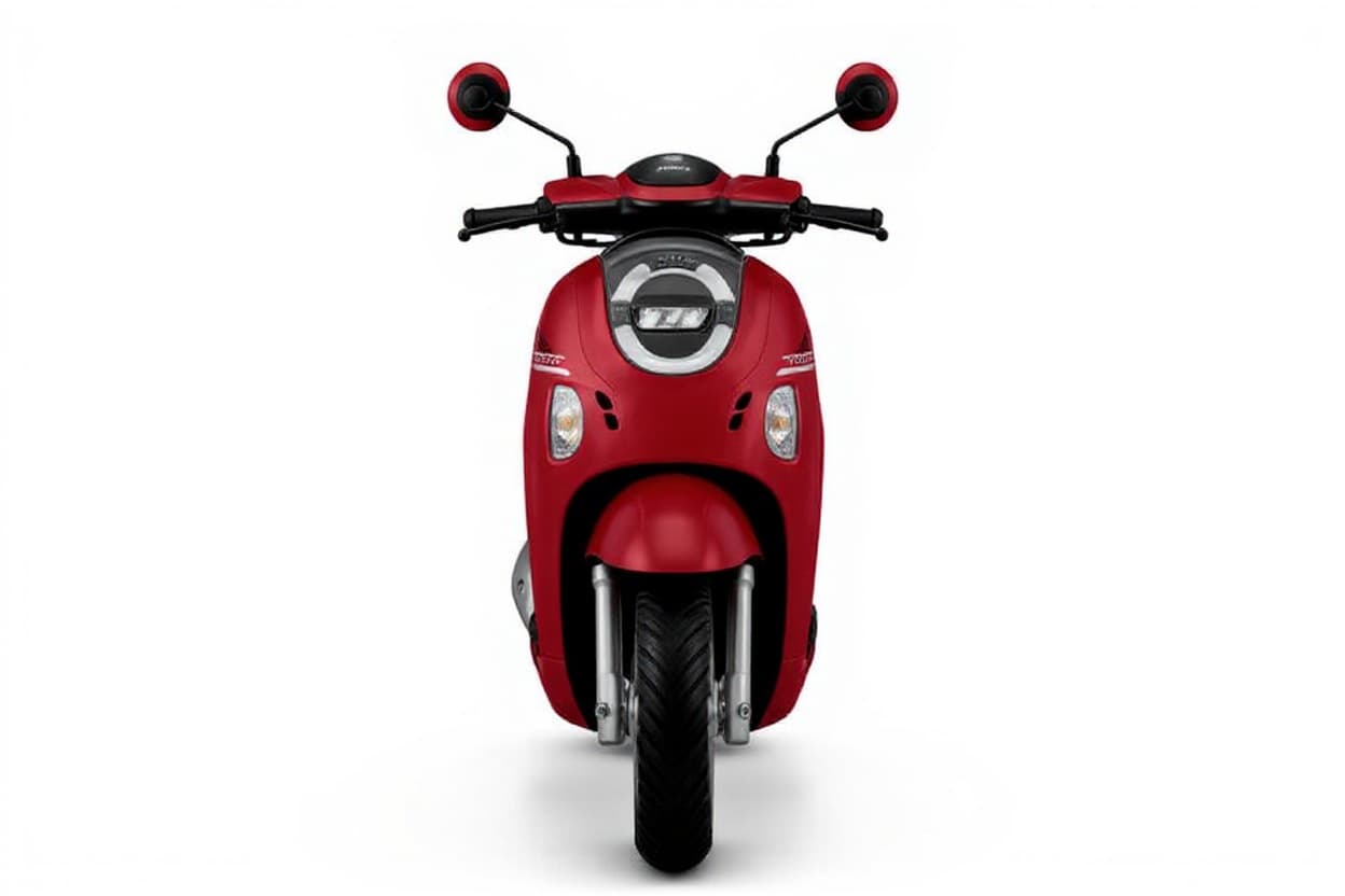 red scooter