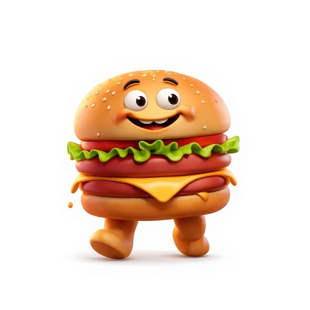 cartoon hamburger