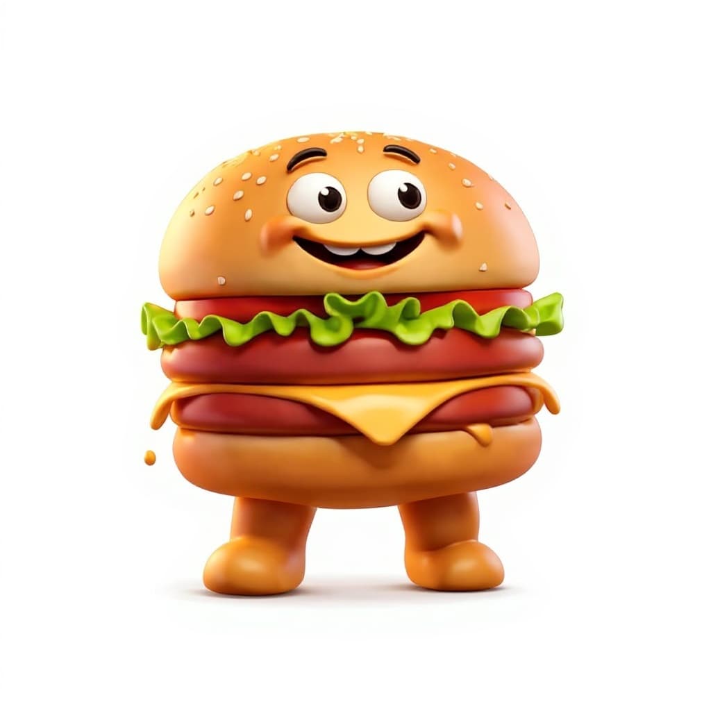 cartoon hamburger
