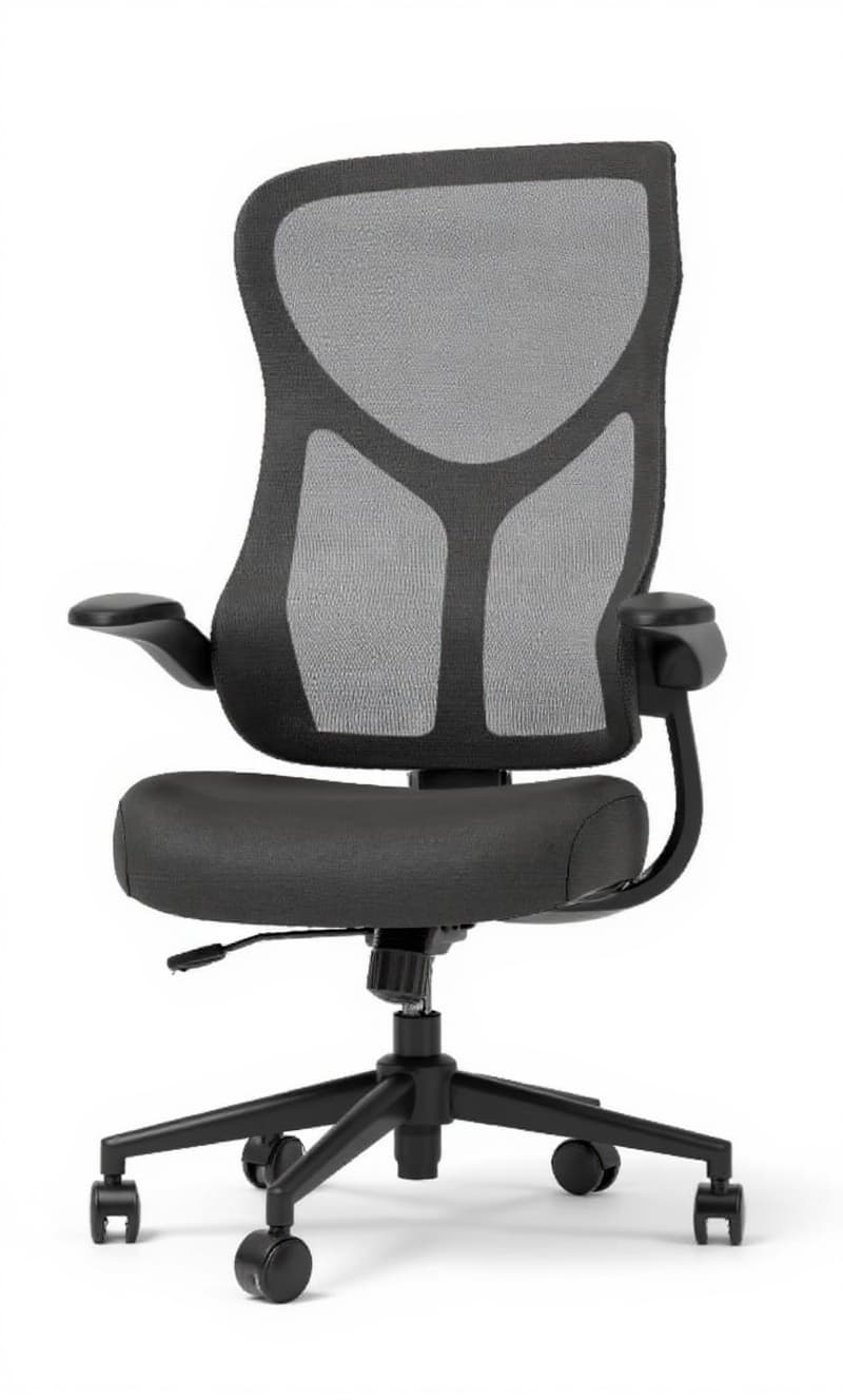black mesh office