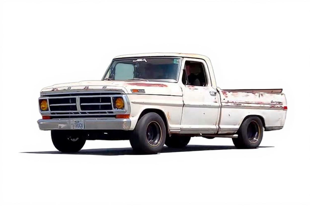 white pickup truck