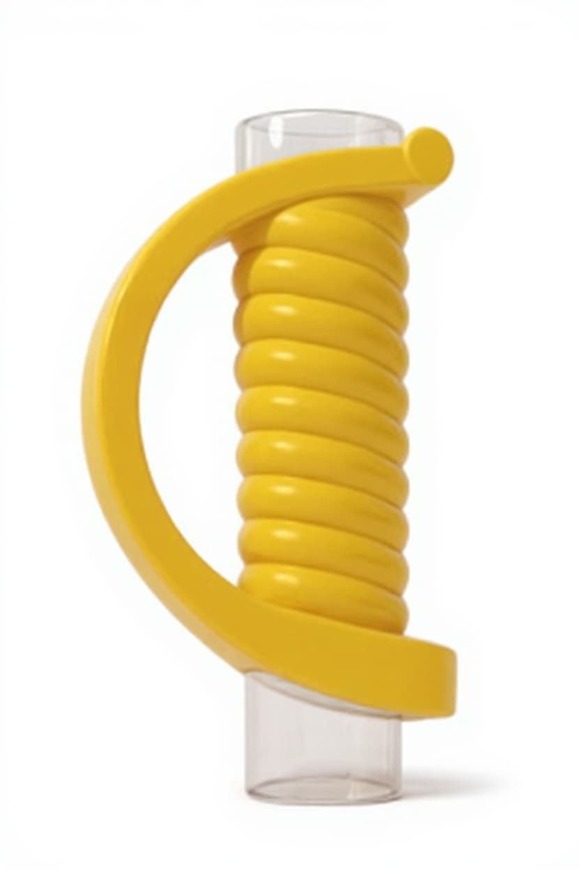 yellow plastic spring