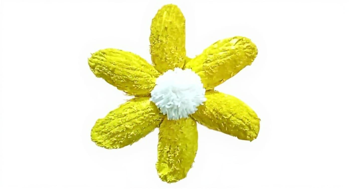 yellow flower-shaped candy