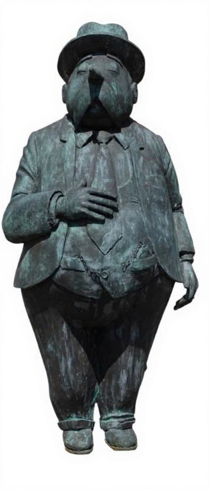 metal statue