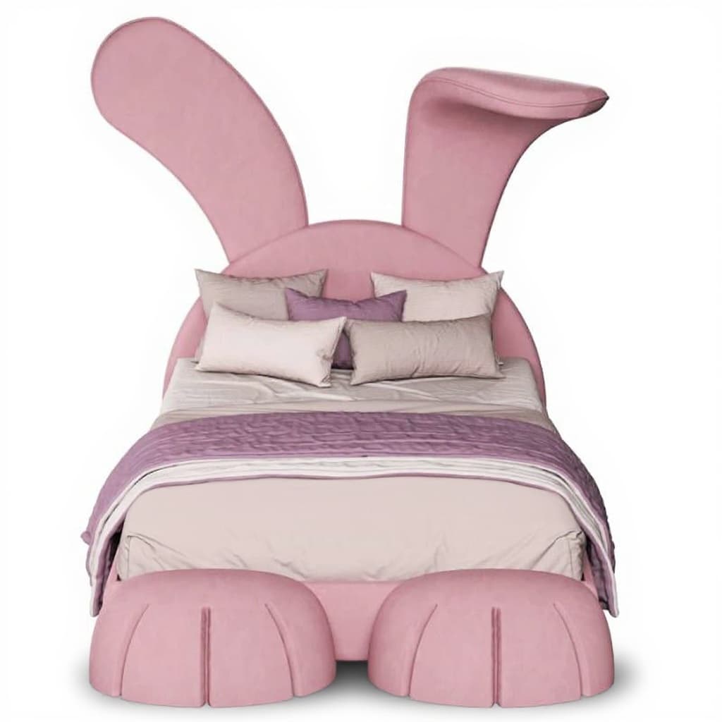 pink rabbit bed