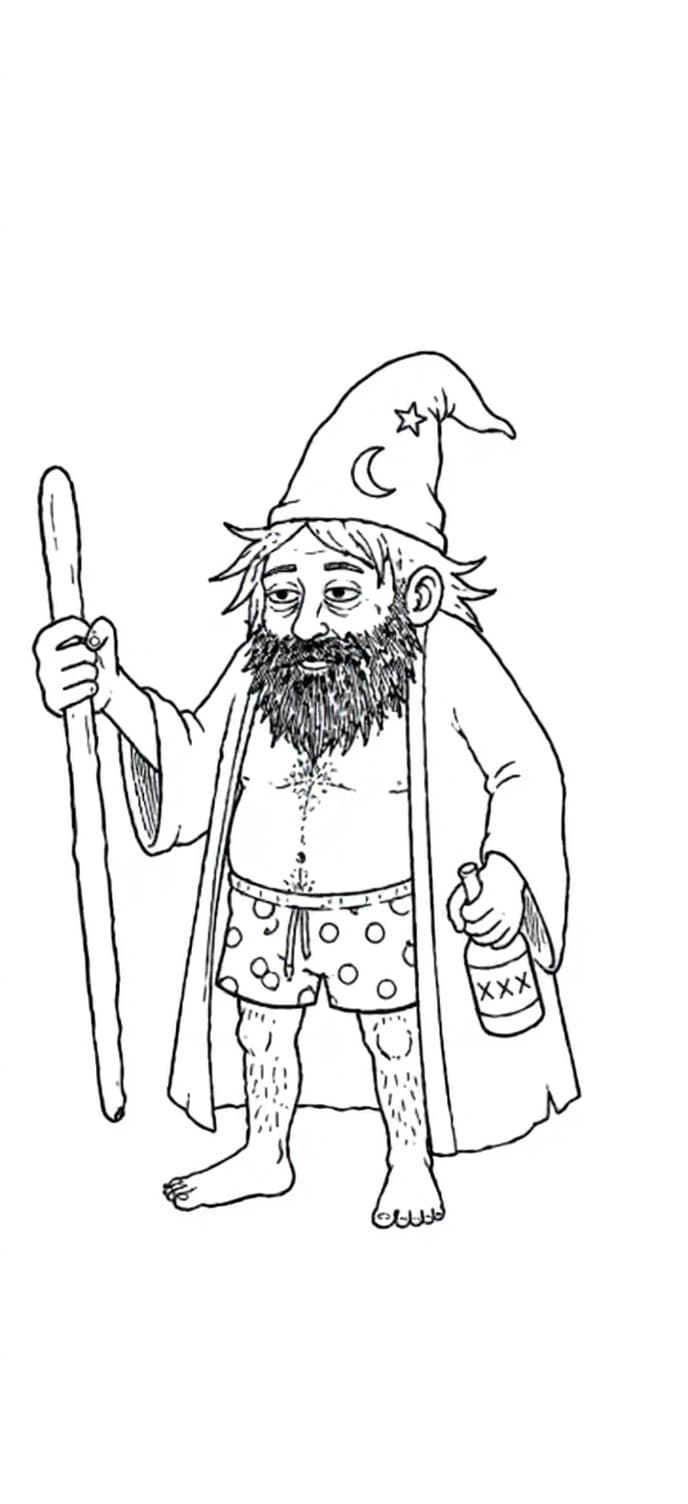 wooden staff