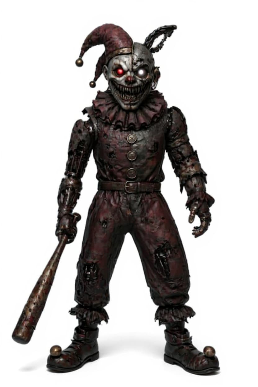 metal jester figure