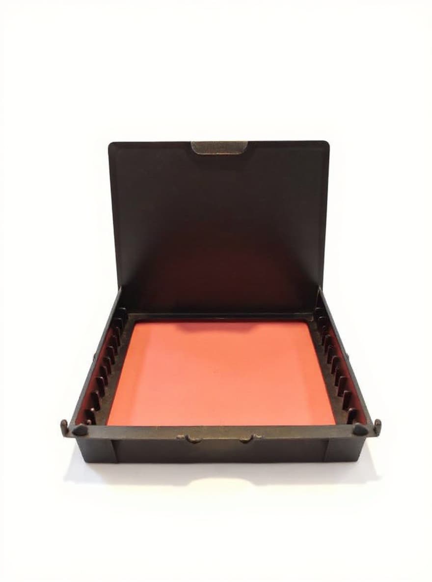 black plastic tray