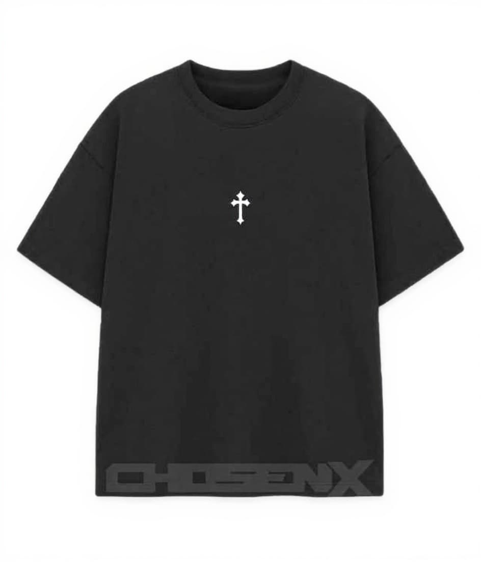 black t-shirt