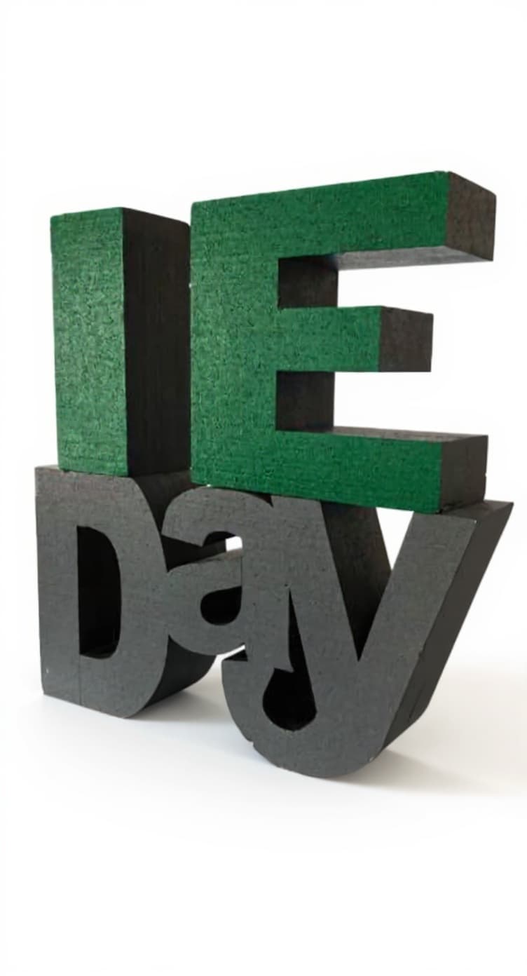 wooden block letter
