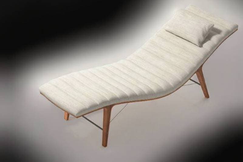 wooden chaise lounge