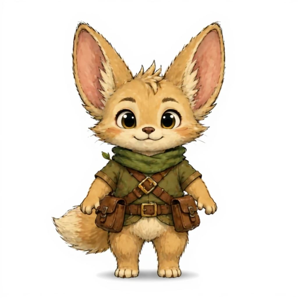 cartoon fox with