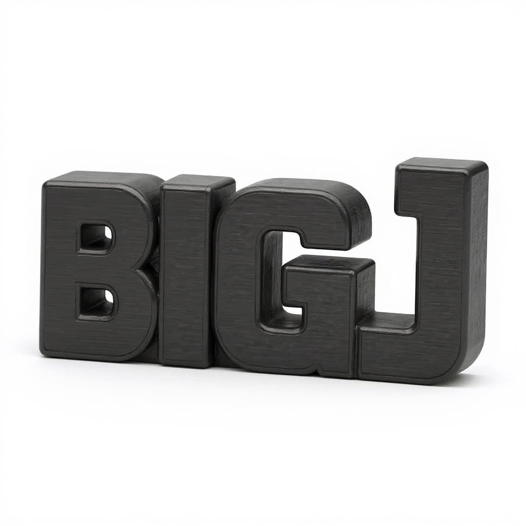 black block letters