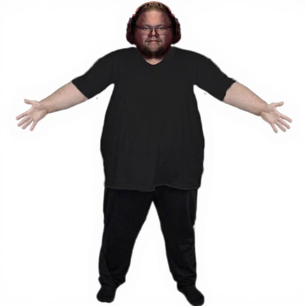 black t-shirt