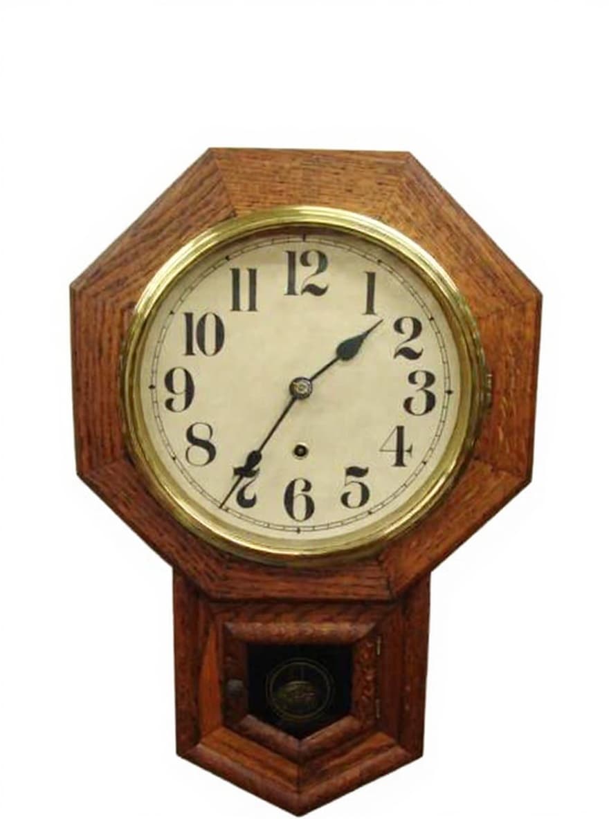 wooden clock