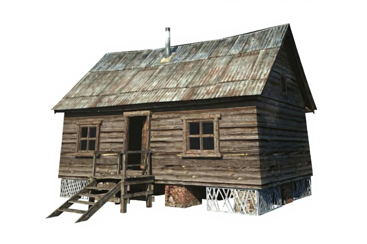wooden cabin