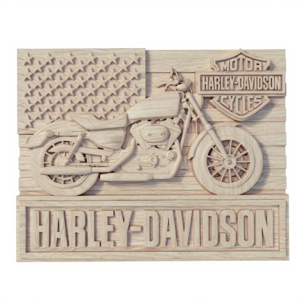 wooden motorcycle