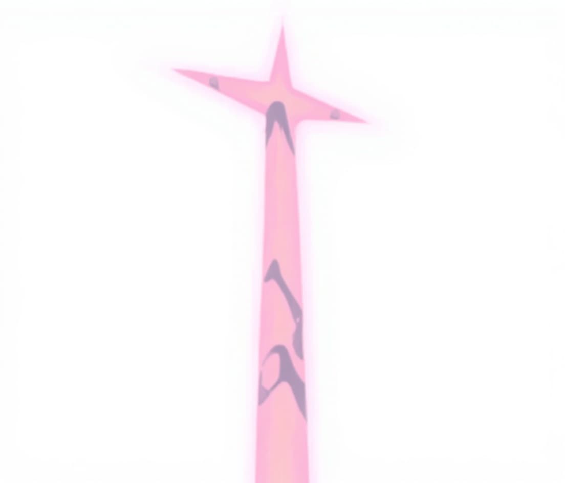 pink star-shaped object