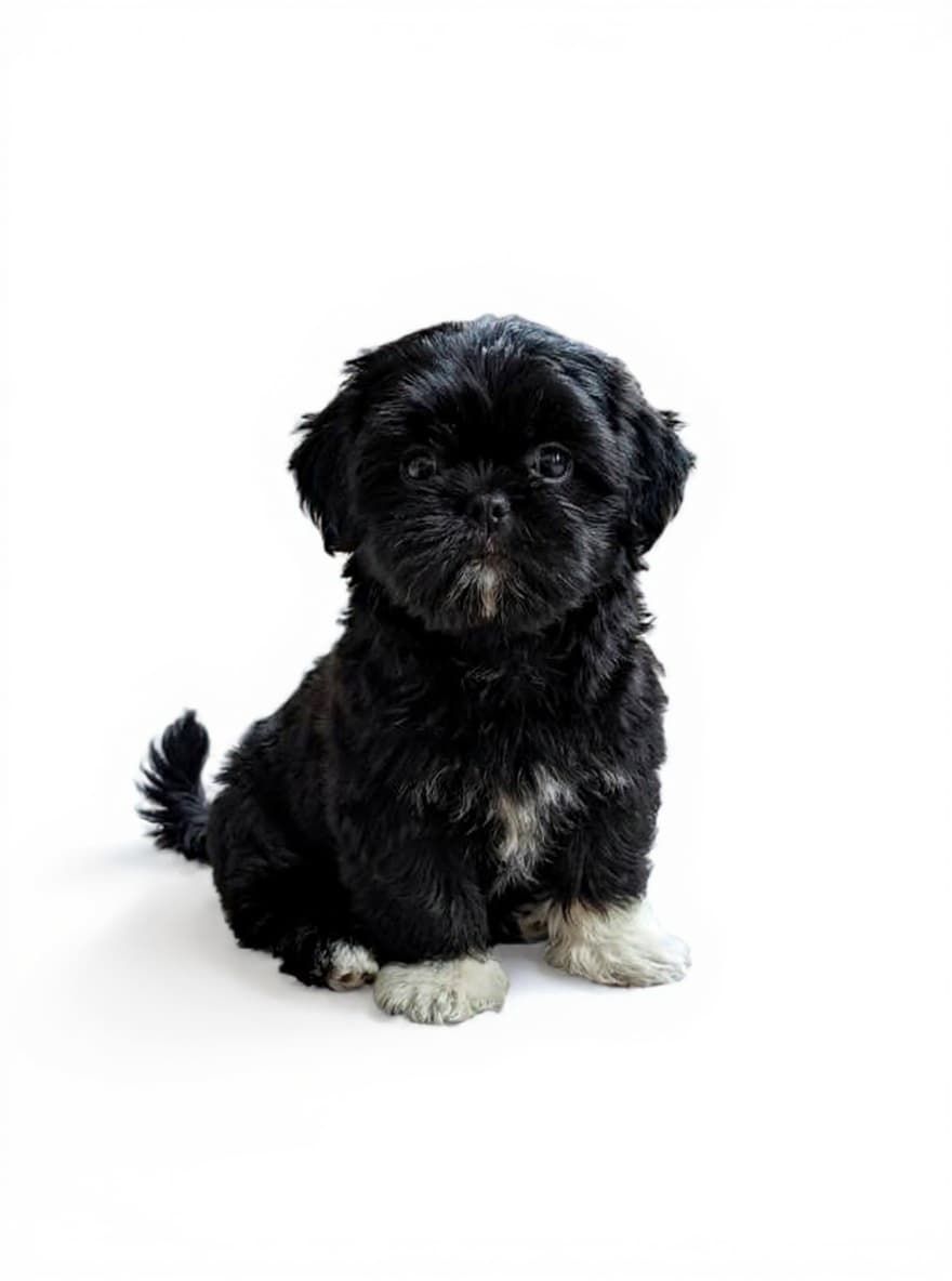 black puppy