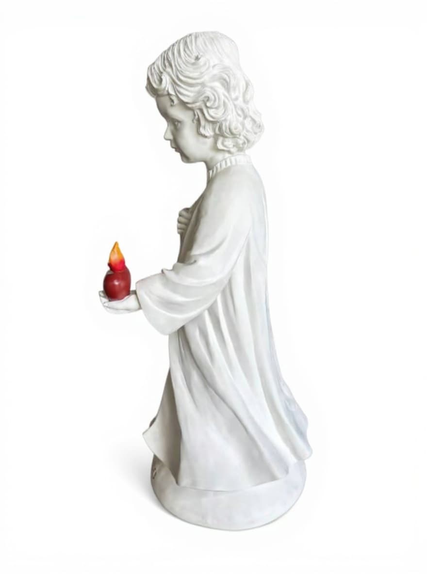 white ceramic statue