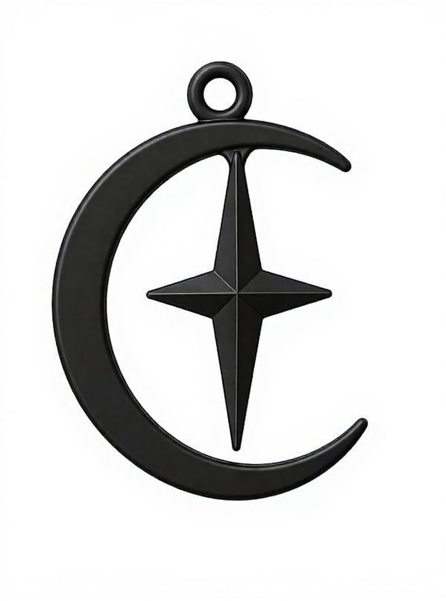 black metal pendant