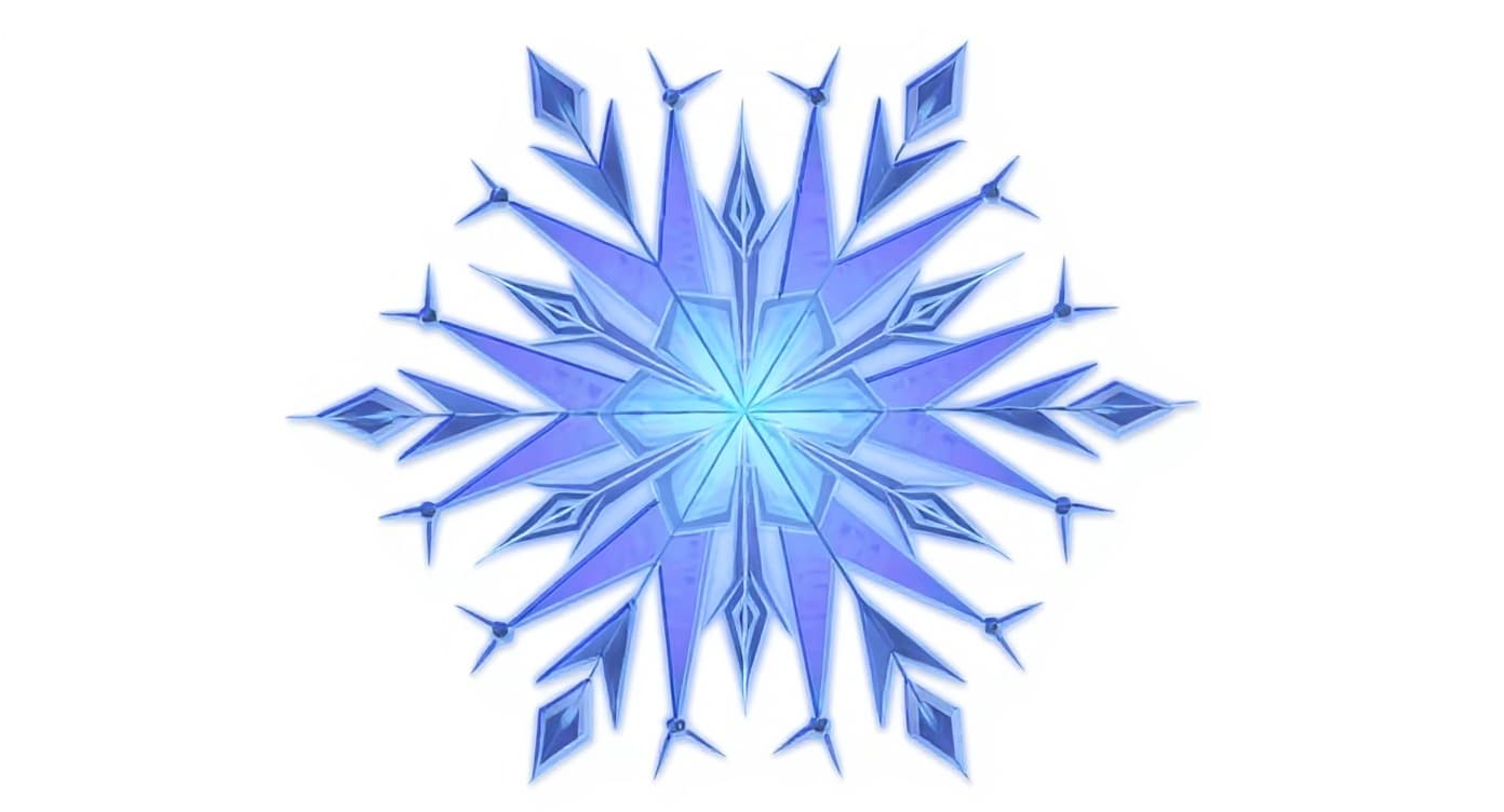 frosty snowflake