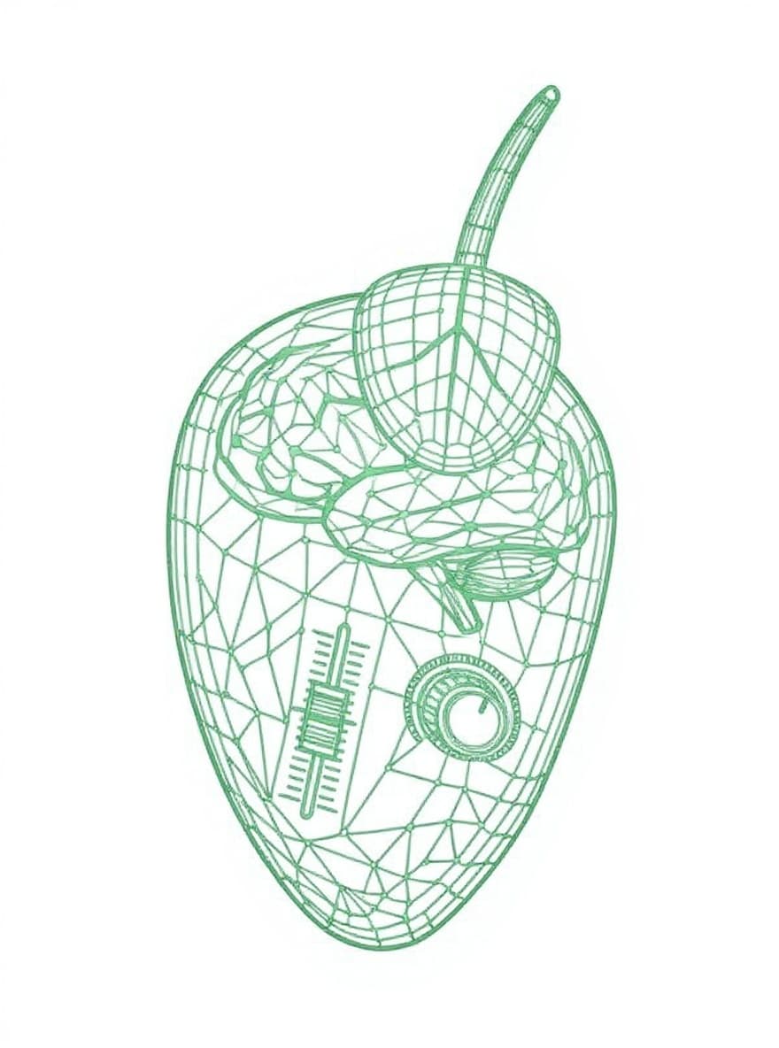 wireframe apple