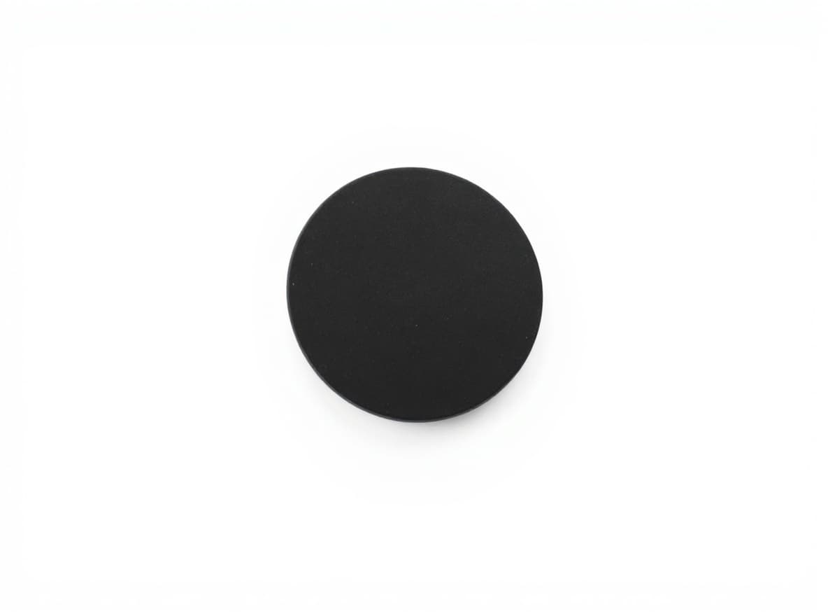 black circular object
