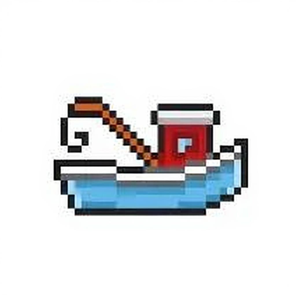 pixel boat