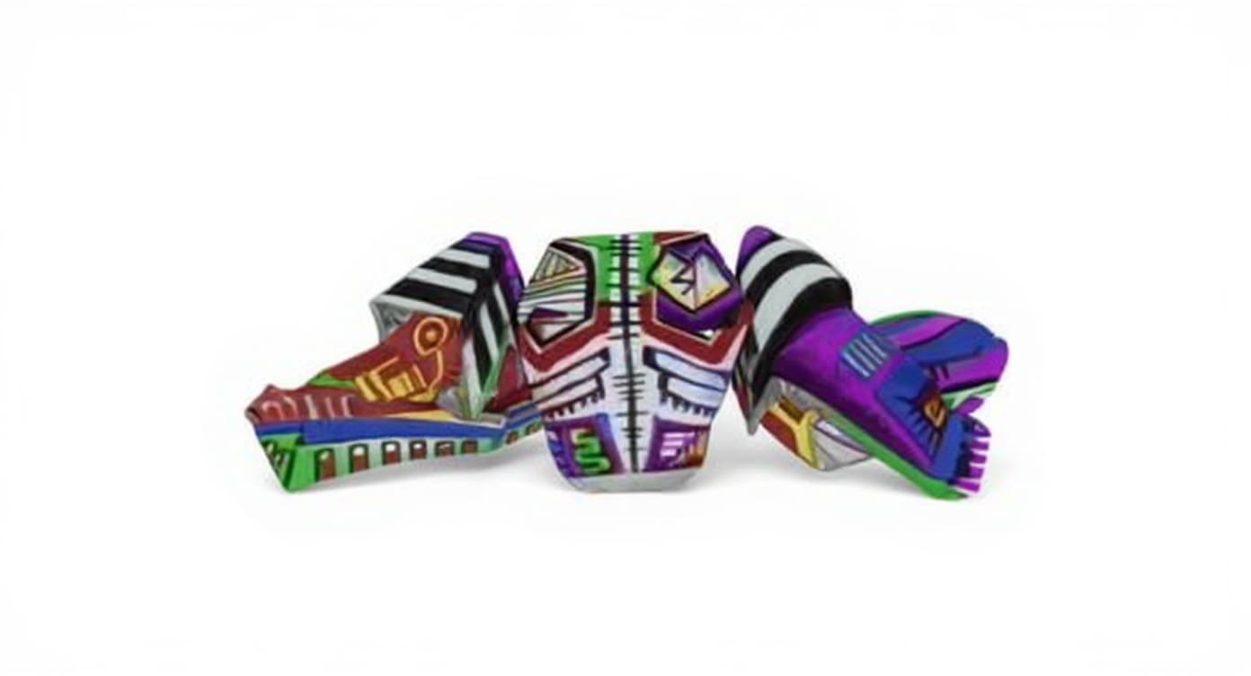 colorful, geometric object