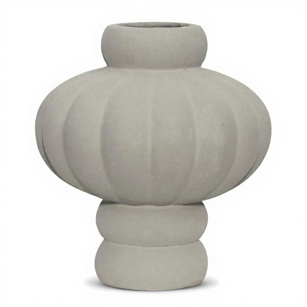 gray concrete vase