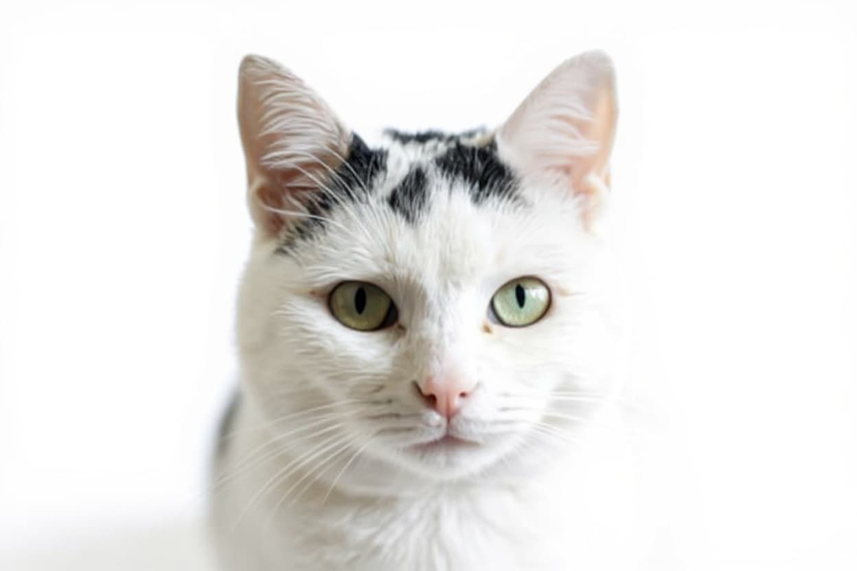 white cat