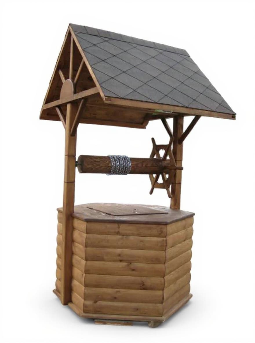 wooden well