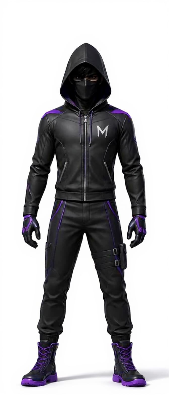 black leather outfit