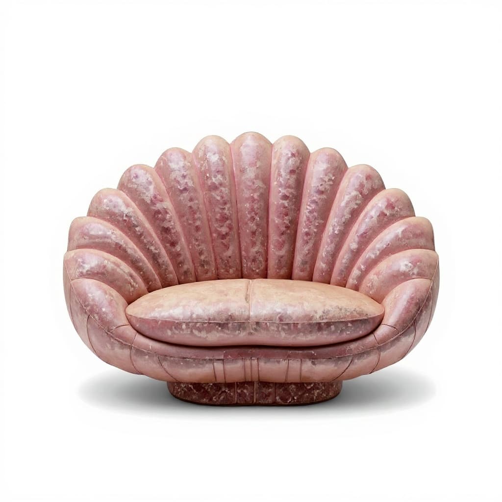 pink shell chair