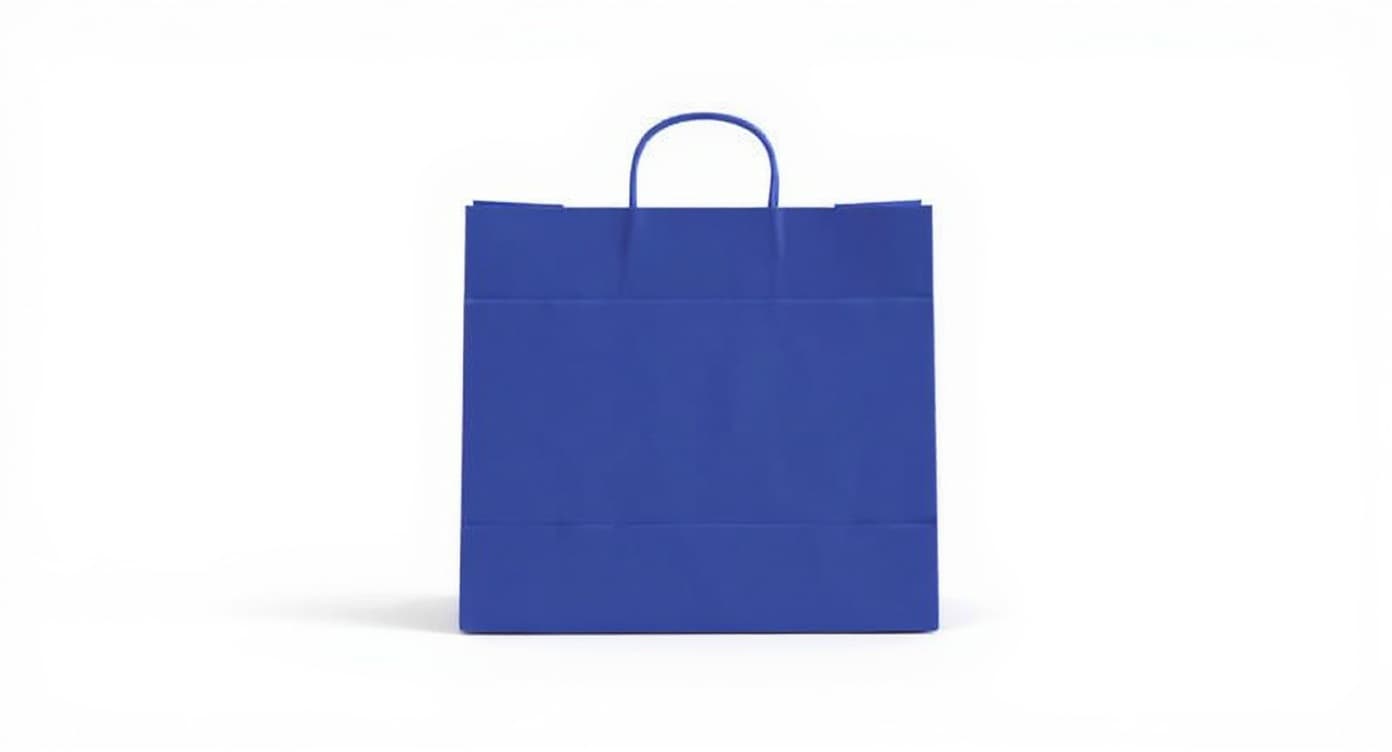 blue paper shopping