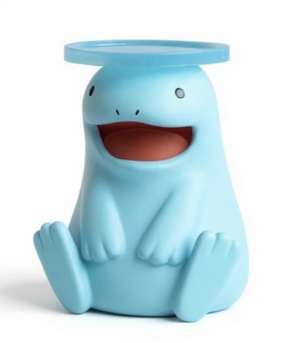 blue plastic animal-shaped