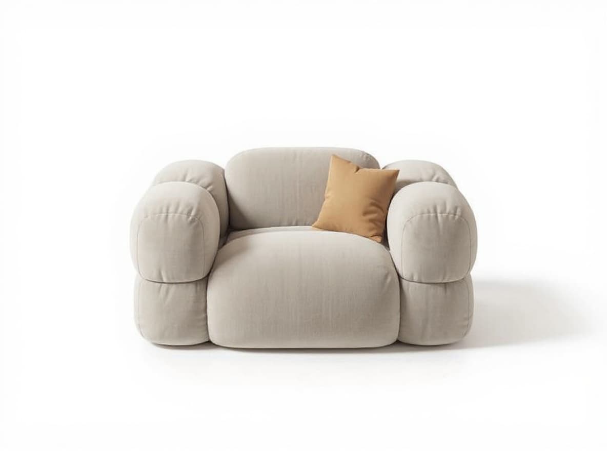 beige armchair