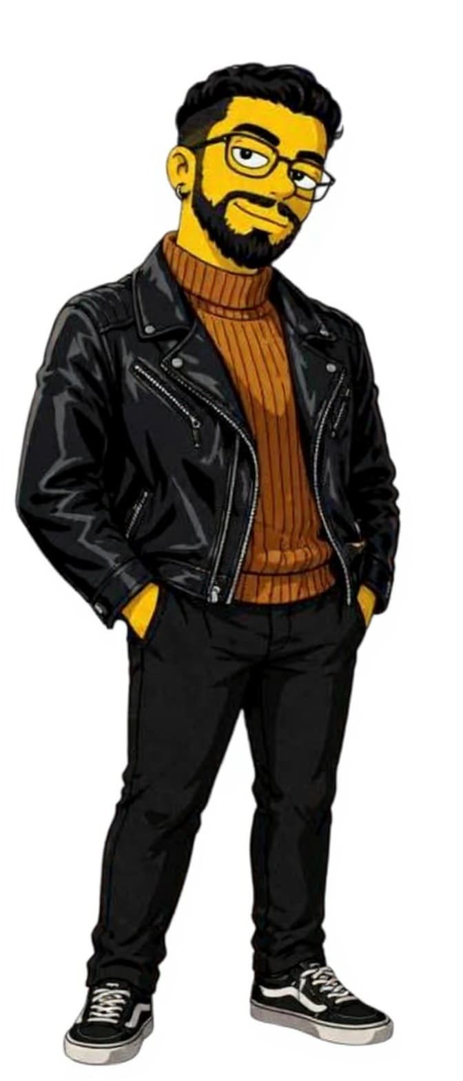 black leather jacket