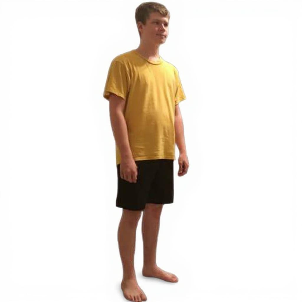 yellow t-shirt