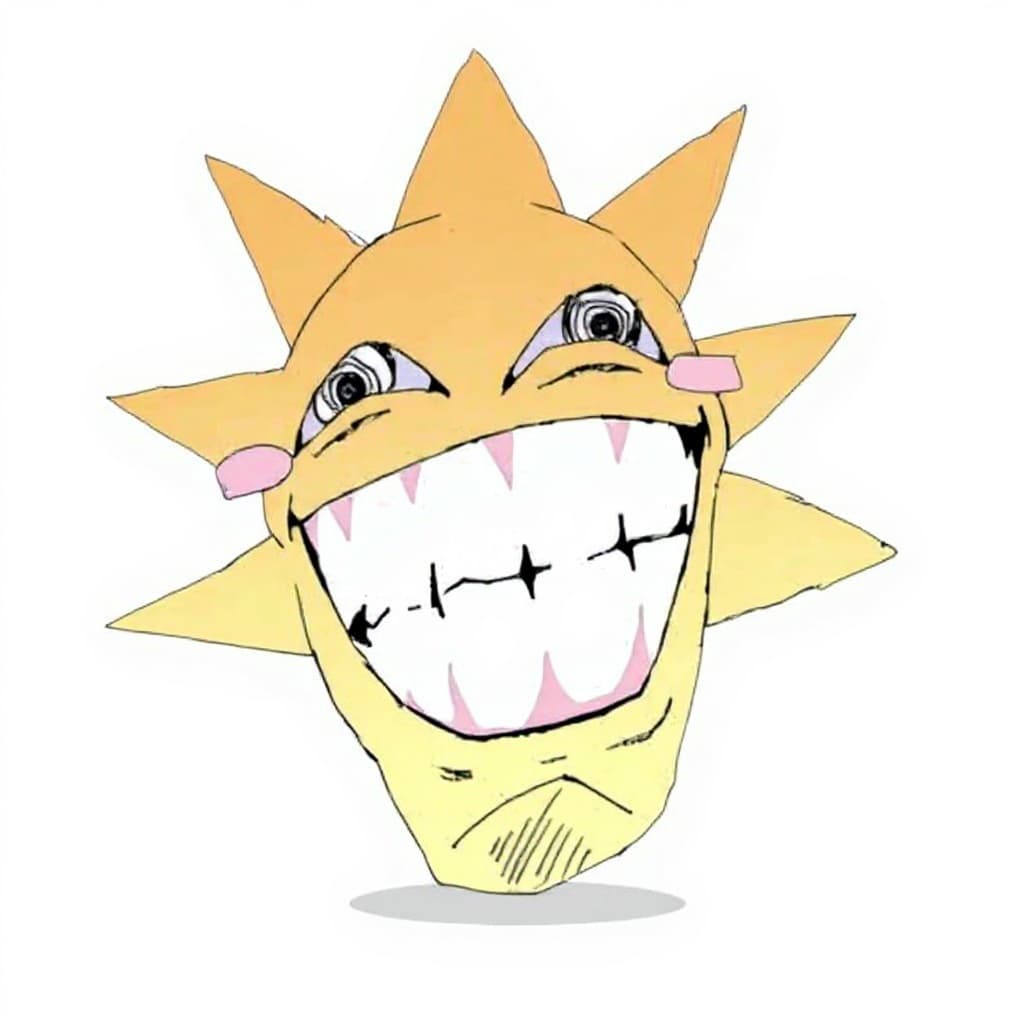 cartoon monster head